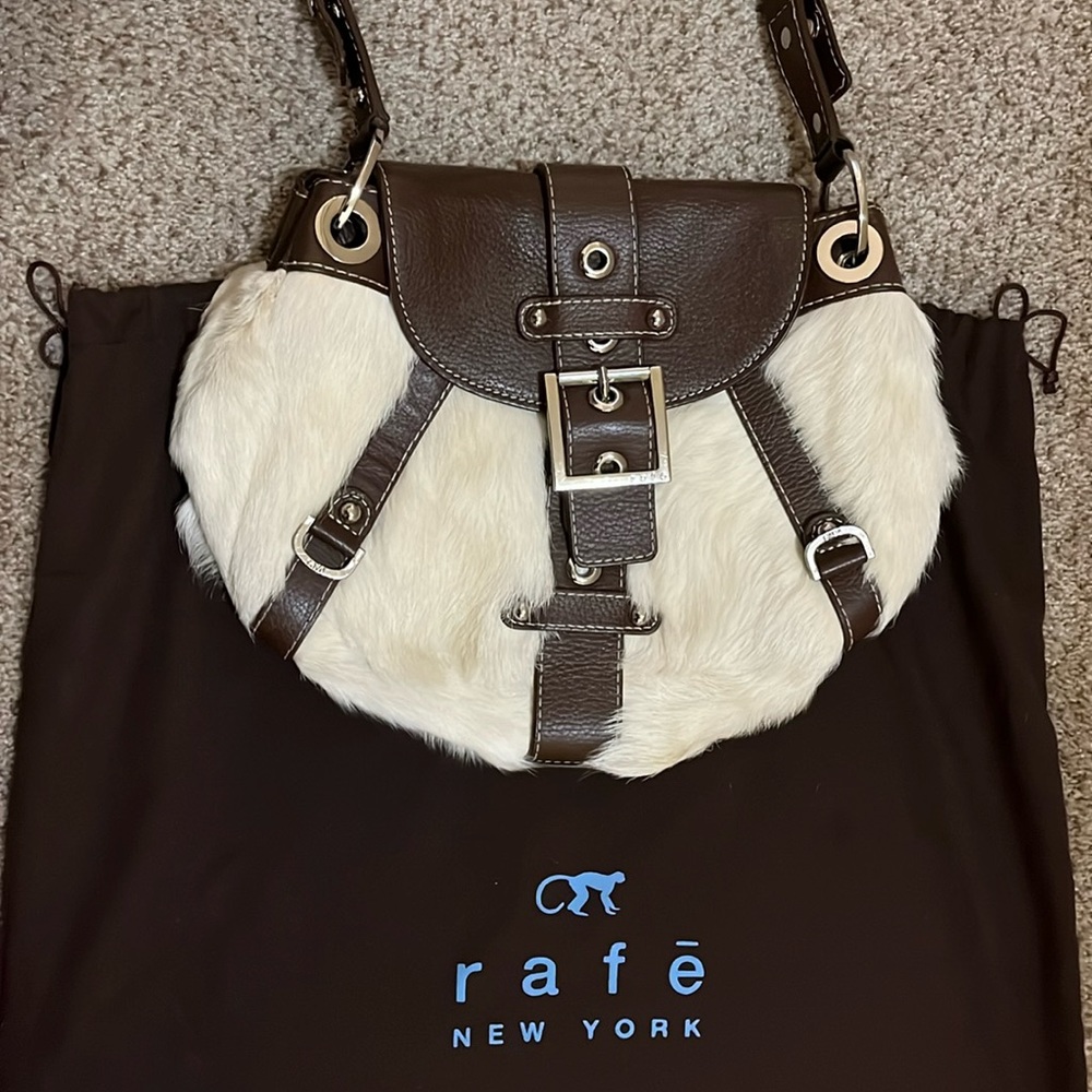 Rafe New York rabbit fur bag